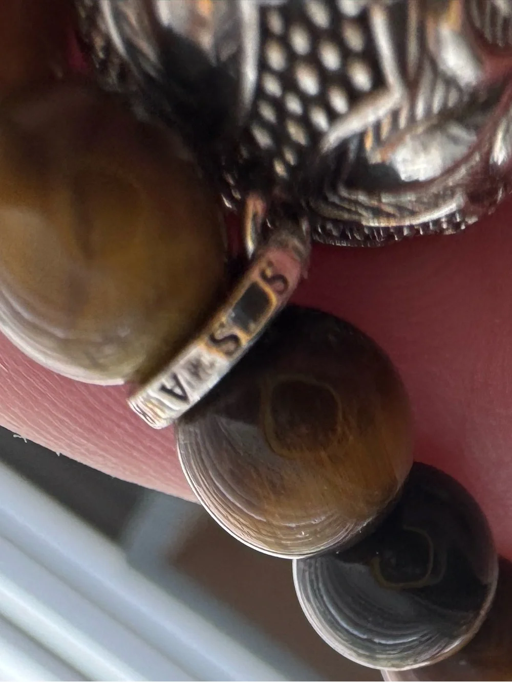 Thomas Sabo KE1639-826-2-L60 Rebel at Heart Tiger’s Eye Maori Skull Necklace